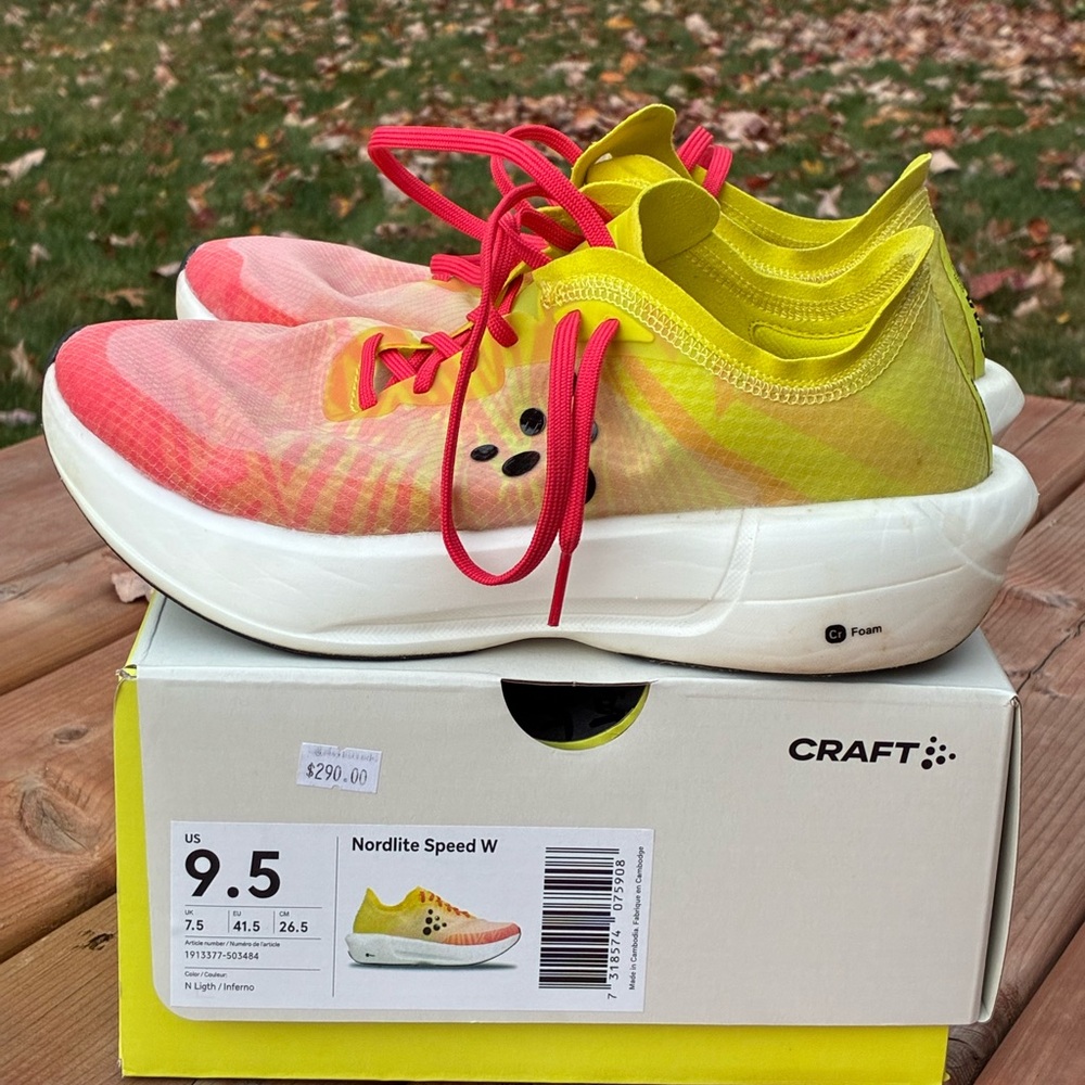 Craft Nordlite Speed W Shoes - Pink and Yellow
